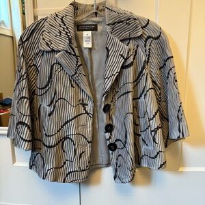 Jones New York Black and Gray Blazer